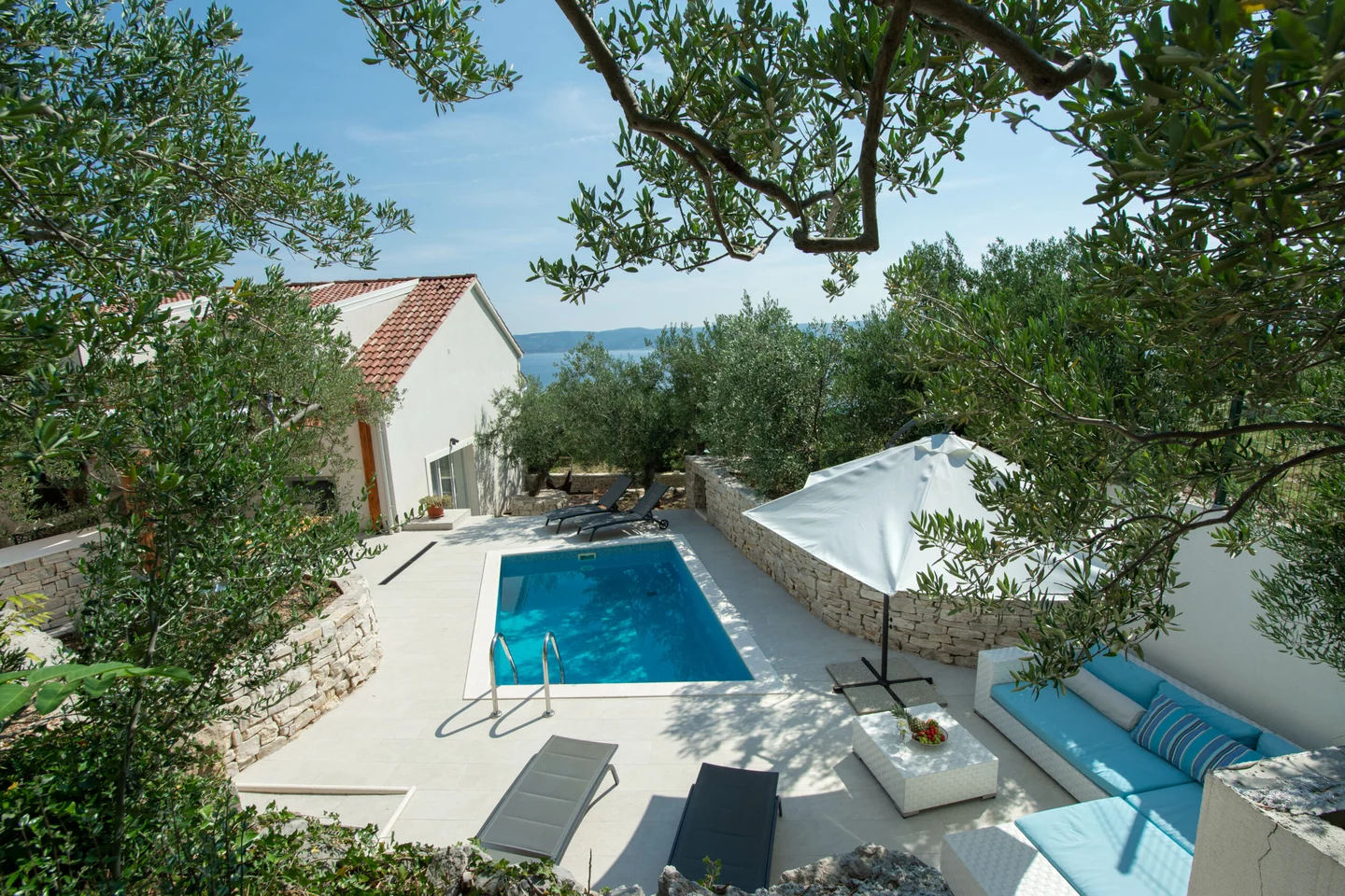 Villa OLIVE TREE private pool and sea view